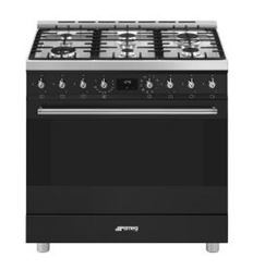 COCINA GAS SMEG C9GMMB2 90CM 6 ZONAS INOX - C9GMMB2