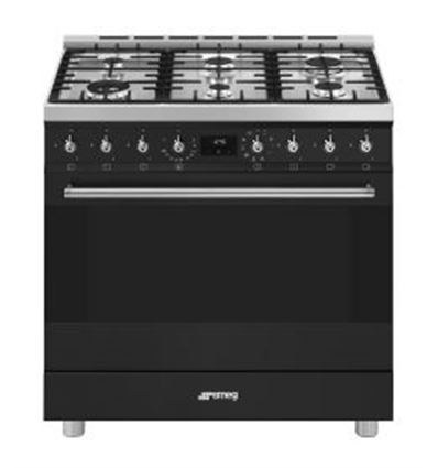 COCINA GAS SMEG C9GMMB2 90CM 6 ZONAS INOX - C9GMMB2