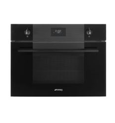 HORNO MICROONDAS SMEG SO4101M1B3 45 CM NEGRO