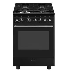 COCINA GAS SMEG CX61GMBL 60CM NEGRO NAT. A - CX61GMBL
