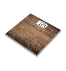 BASCULA BAÑO BEURER GS203 WOOD CRISTAL MADERA - GS203WOOD