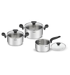 LOTE CAZUELAS TEFAL 3 PIEZAS 16/18/20CM + TAPA - E308S674