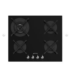 PLACA GAS SMEG PV364N 60CM 4 ZONAS NEGRO - PV364N