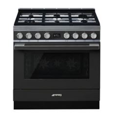 COCINA GAS SMEG CPF9GPAN 90X60CM 6F ANTRACITA A+