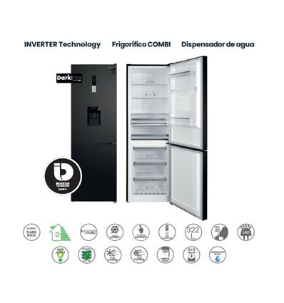 COMBI INFINITON FGC-322TC85DDK 186X60CM INOX D - FGC-322TC85DDK