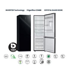 COMBI INFINITON FGC869GB NF 185x60 D CRISTAL NEGRO - FGC-869GB