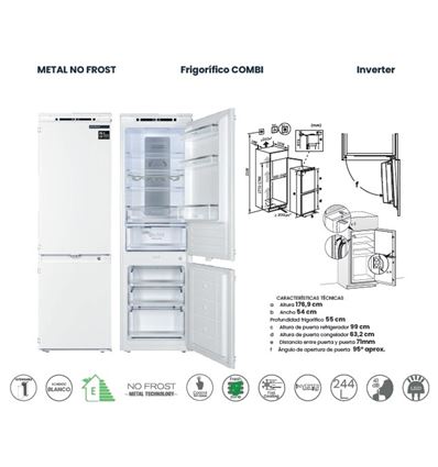 COMBI INTEGR. INFINITON FGC-BB178 177X54CM NF E - FGC-BB178