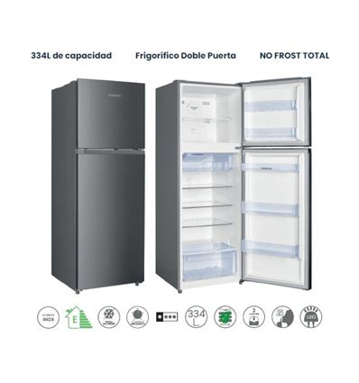 FRIGO INFINITON FG-330TD70XEK 171X60CM NF INOX E - FG330TD70XEK
