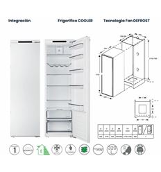 FRIGO INTEGR. COOLER INFINITON CL-BB34 177X54CM - CLBB34