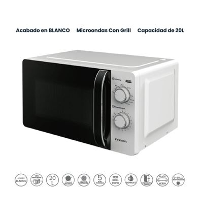 MICROONDAS INFINITON MWGW2090 20L 1150W GRILL BLAO - MWGW2090