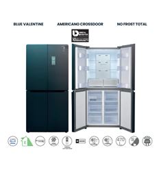 SIDE BY SIDE INFINITON AMBC-486BV 185X85CM AZUL E - AMCB-486BV
