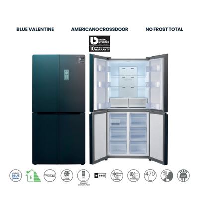 SIDE BY SIDE INFINITON AMBC-486BV 185X85CM AZUL E - AMCB-486BV