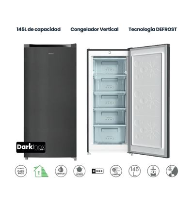 CONGELADOR INFINITON CV-140L25DEV 126X54CM INOX E - CV-140L25DEV
