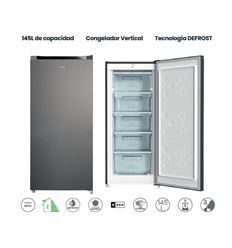 CONGELADOR INFINITON CV140L25XEQ 126x54 E INOX - CV-140L25XEQ