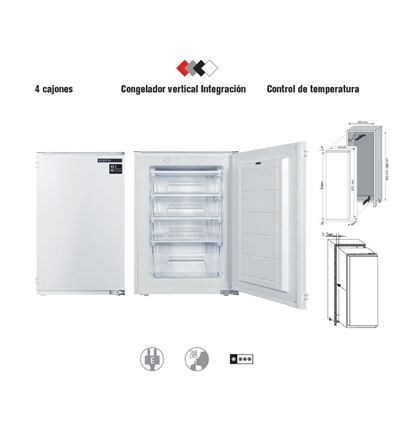 CONGELADOR INTEGR. INFINITON CV-BB86 86X54CM E - CV-BB86