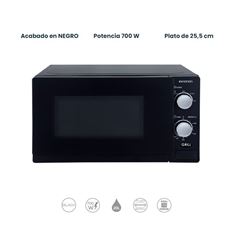 MICROONDAS INFINITON MW-B2210 20L 700W NEGRO - MW-B2210