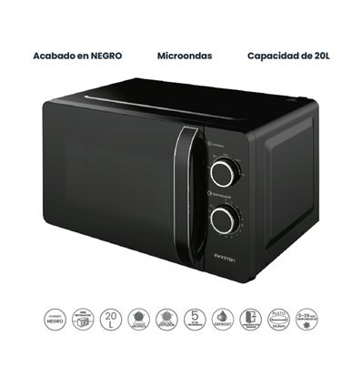 MICROONDAS INFINITON MWHB2070 20L 1150W NEGRO - MW-HB2070