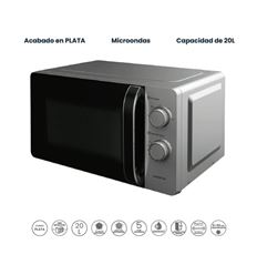 MICROONDAS INFINITON MW-HS2070 20L 700W PLATA - MW-HS2070