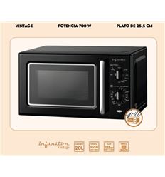 MICROONDAS INFINITON MW-RT20B 20L 700W NEGRO