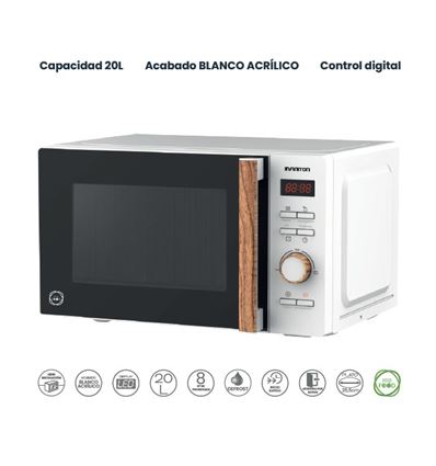 MICROONDAS INFINITON MW-S710 20L 800W BLANCO - MW-S710