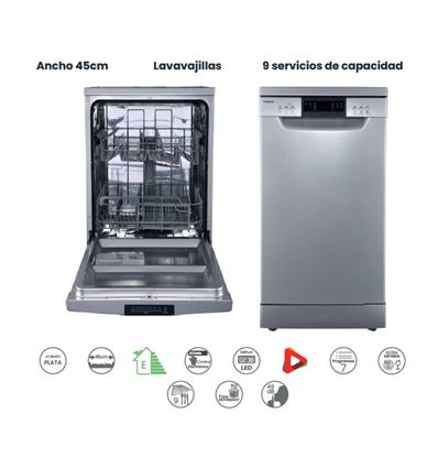 LAVAVAJILLAS INFINITON DIW43SP 45CM E INOX - DIW-43SP