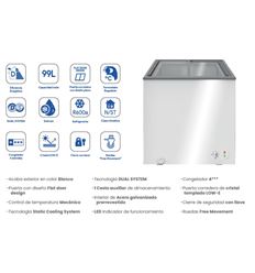 ARCON INFINITON FCH109CC82BEK 55CM D DUAL SYSTEM - FCH-109CC82BEK