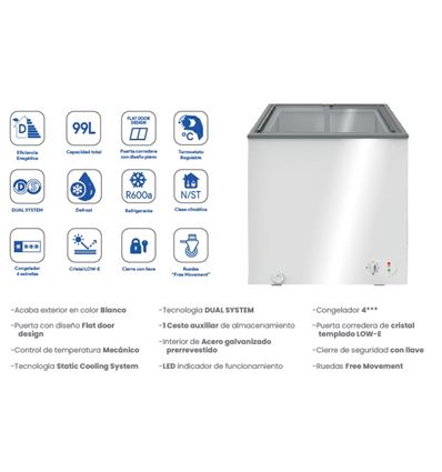 ARCON INFINITON FCH109CC82BEK 55CM D DUAL SYSTEM - FCH-109CC82BEK