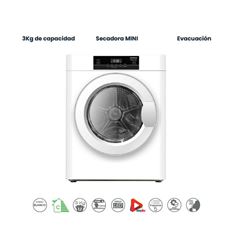 SECADORA MINI INFINITON SD3M 3KG EVACUACION C - SD-3M