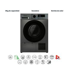 SECADORA INFINITON SDHT86A2DK 8KG B.CALOR A++ NEGO - SD-HT86A2DK