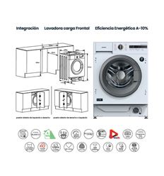 LAVADORA INTEGR. INFINITON WMB84ABN 8KG 1400RPM A% - WM-B84ABN