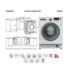 LAVADORA SECADORA INTEGR. INFINITON WSDB695 8/6KGB - WSD-B695