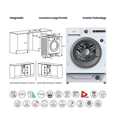 LAVADORA SECADORA INFINITON WSD-BBG86WAD 8KG D/A
