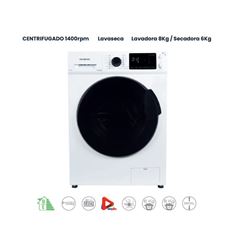 LAVADORA SECADORA INFINITON WSDU68G 8/6KG 1400RPM