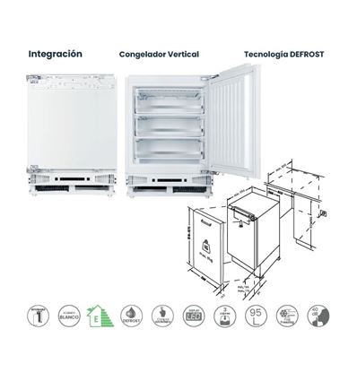 CONGELADOR INTEGR. INFINITON CV-BB96V82WEM E - CV-BB96V82WEM