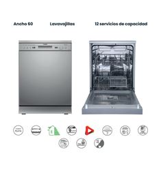 LAVAVAJILLAS INFINITON DIW-60.6S 60CM INOX E - DIW-60.6S