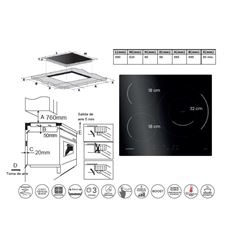 INDUCCION INFINITON IND3BK8G32 3 ZONAS - IND3BK8G32