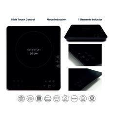 PLACA MODULAR INFINITON INPT6845 20CM 1 ZONA - INPT6845