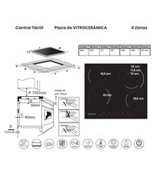 VITRO INFINITON VIT4T23 4 ZONAS
