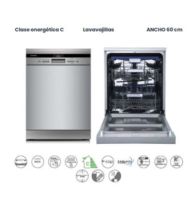 LAVAVAJILLAS INFINITON DIW-68CAX 60CM INOX C - DIW-68CAX
