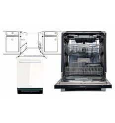 LAVAVAJILLAS INTEGR. INFINITON DIW-G62W 60 CM D