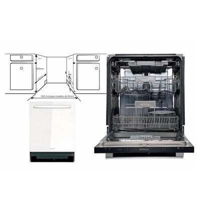 LAVAVAJILLAS INTEGR. INFINITON DIW-G62W 60 CM D - DIW-G62W