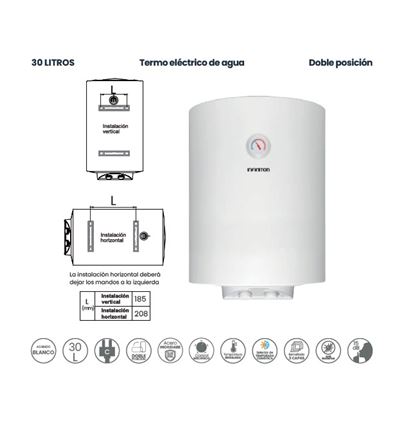 TERMO ELECTRICO INFINITON CAS3HV30L 30L C - CAS3HV30L