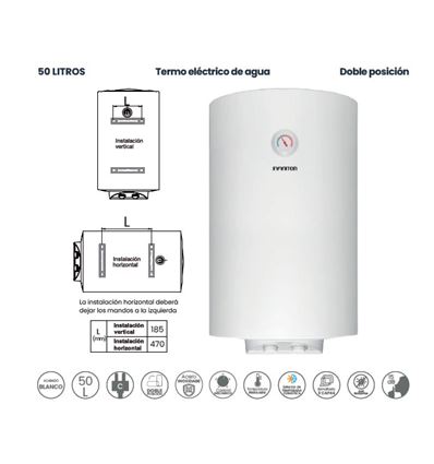 TERMO ELECTRICO INFINITON CAS3HV50L 50L 2000W C - CAS3HV50L