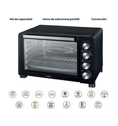 MINI HORNO INFINITON HSM30N45 45L 2000W NEGRO - HSM-30N45