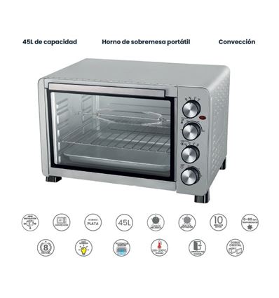 MINI HORNO INFINITON HSM32SN47 45L 2000W - HSM-32SN47