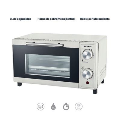 MINI HORNO INFINITON HSM70B09 9L 600W BLANCO - HSM-70B09