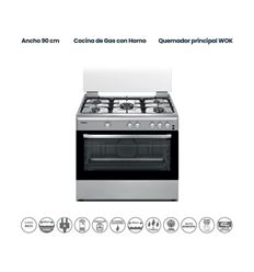 COCINA INFINITON CC9090HGCX 79X90 5F BUT INOX - CC9090HGCX