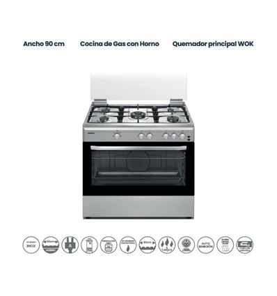 COCINA INFINITON CC9090HGCX 79X90 5F BUT INOX - CC9090HGCX