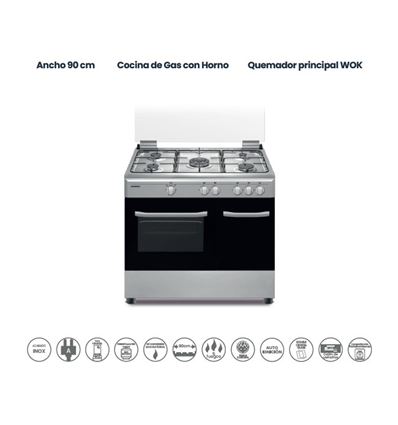 COCINA INFINITON CC9162XPB 90CM 60LITROS A - CC9162XPB