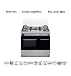 COCINA INFINITON CC9696XHTP 90CM 59 LITROS 5 ZONAS - CC9696XHTP